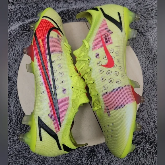 Nike Mercurial Vapor 14 Elite SG-Pro AC Volt' CV0988-761 Men’s Size 12.5 - Picture 5 of 9